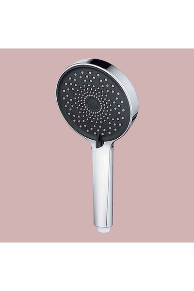 Voli 5-Sprayers Generous Water Coverage Shower Hand Chrome and Black 5inch