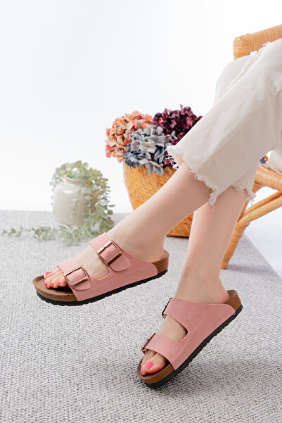 SİLİYA Sly Unisex Orthopedic Sole Slippers Double Banded Buckle Casual & Out Slippers