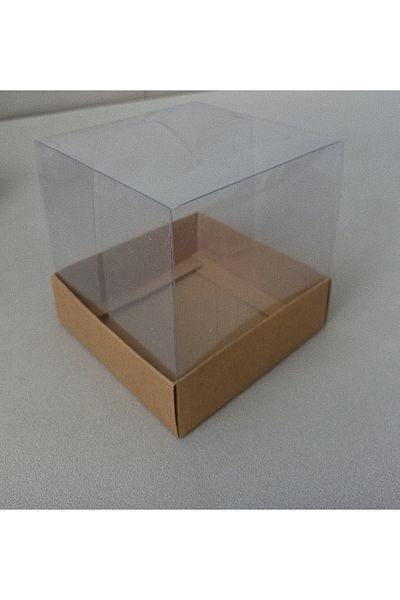 BOXSTATION 10X10X10 Acetate Box with Lid 5 Pieces