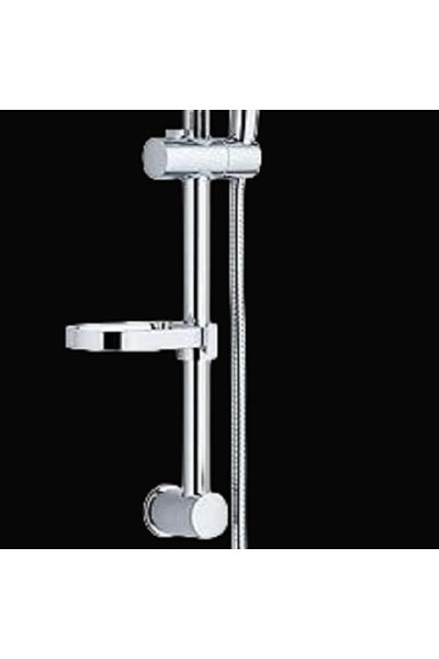 Voli Metal Sleek Finish Design Long Lasting Reliable Shower Stand Chrome 7.5cm