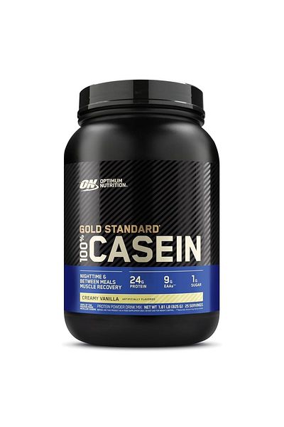 Optimum Nutrition Gold Standard 100% Casein, Creamy Vanilla, 2 lbs
