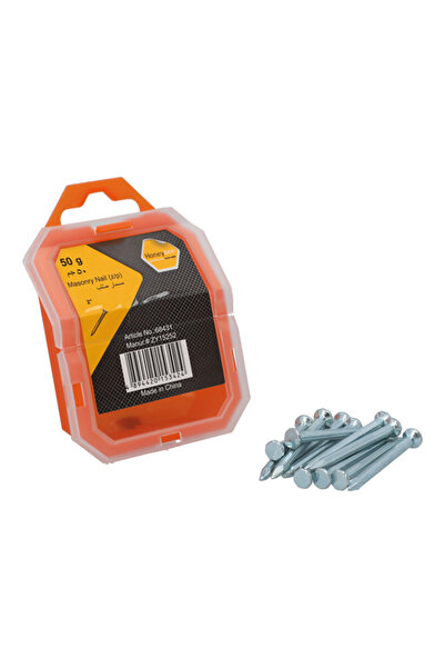 HONEYBEE مسمار بناء مطلي بالزنك مقاوم للتآكل فضي 2 بوصة