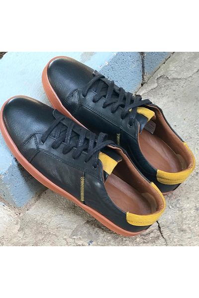 BAGSSHOES 15024 Men's Genuine Leather Casual Sneaker Shoes