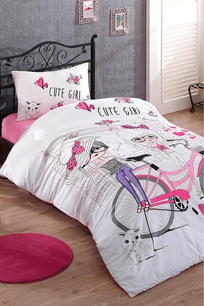 Kristal Cute Girls Teenage Single Pique Set