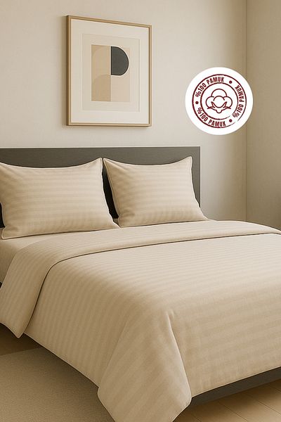 sutra Σετ παπλωματοθήκης 100% βαμβακερή Premium Series Cotton Satin Διπλό