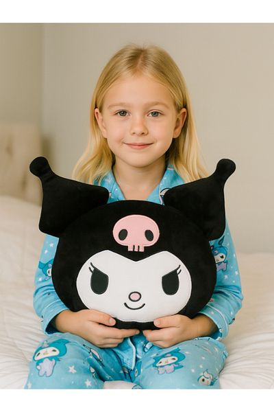 uğurlu dükkan Black Kuromi Plush Pillow