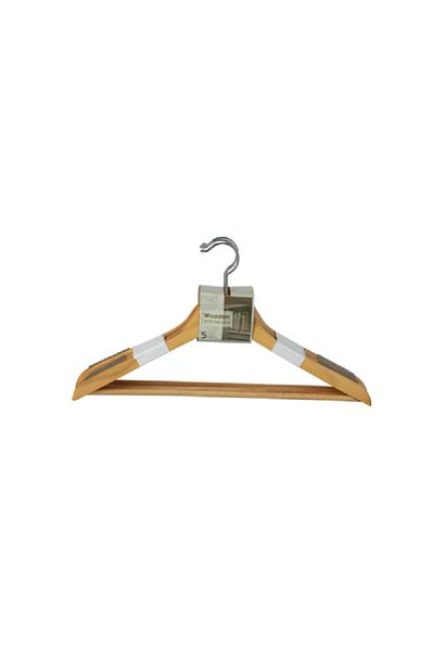 Yikai 5-Piece Hanger Beige and Silver