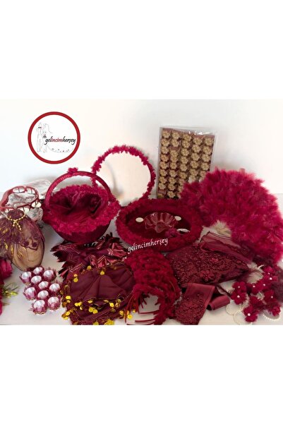 Gelincimherşey Hürrem Kına Seti Bordo Kına Gecesi Malzemeleri