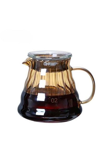 rank V60 Coffee Server Maker Heat Resistant Glass Pot Pour Over Server Kettle Coffee Teapot Hand Dri