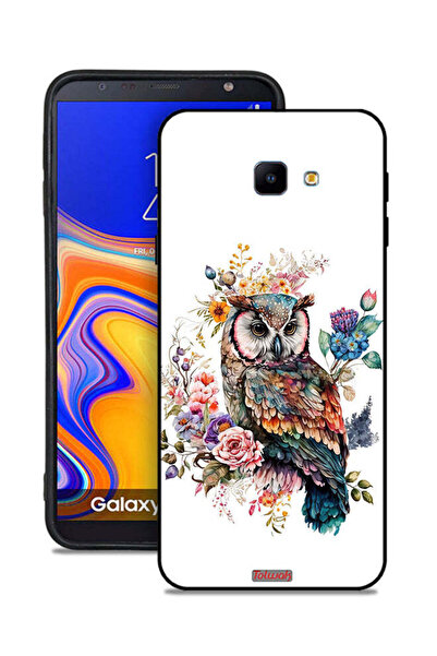 Tolwak غطاء حماية لهاتف Samsung Galaxy J4 Core بتصميم بومة فنية تجريدية
