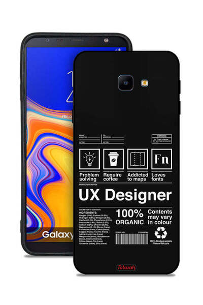 Tolwak Samsung Galaxy J4 Plus Protective Case Cover Ux Designer Sticker