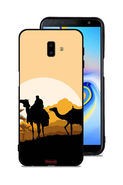 Tolwak غطاء حماية لهاتف سامسونج جالاكسي J6 بلس برسومات جمال في الصحراء