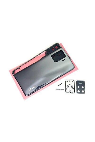 indirimplus Oppo Reno 5 Lite FULL Kasa Arka Pil Batarya Kapağı Siyah