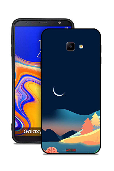 Tolwak غطاء حماية لهاتف Samsung Galaxy J4 Core بتصميم رسم تجريدي للقمر