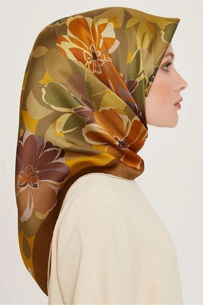 Armine Twill Pure Silk Scarf 9238D 34