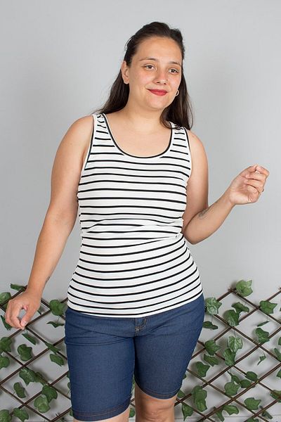 Truva XXL Plus Size Camisole Sleeveless Blouse – Size 46/56 Comfortable and Stylish Summer Blouse