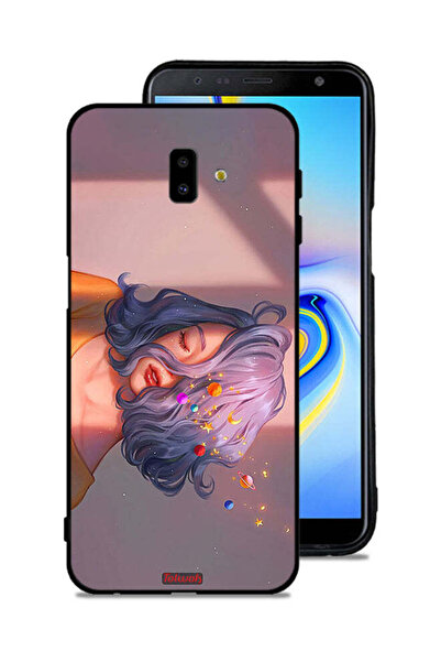 Tolwak Samsung Galaxy J6 Plus Protective Case Cover Girl And Space Art