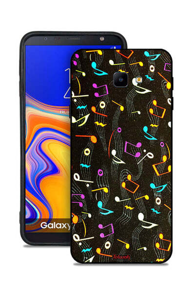 Tolwak غطاء حماية لهاتف Samsung Galaxy J4 Core بنمط قماش موسيقي