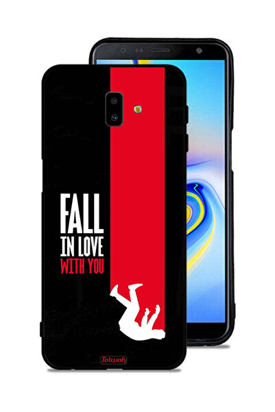 Tolwak غطاء حماية لهاتف Samsung Galaxy J6 Plus "Fall In Love With You"