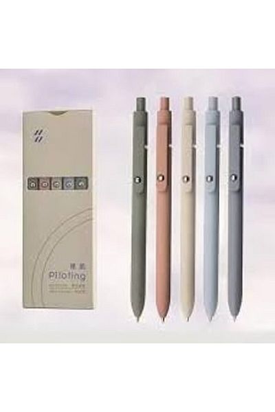 Mustore Zennyth Blue Ink Ballpoint Piloting Gel Pen 5Pcs Morandi Color Blue Ink Gel Pen