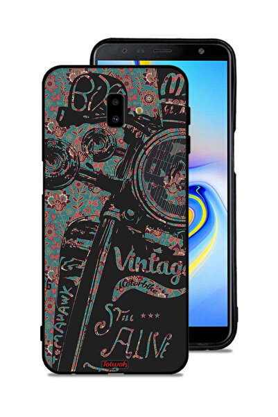 Tolwak غطاء حماية لهاتف Samsung Galaxy J6 Plus بتصميم دراجة نارية كلاسيكية