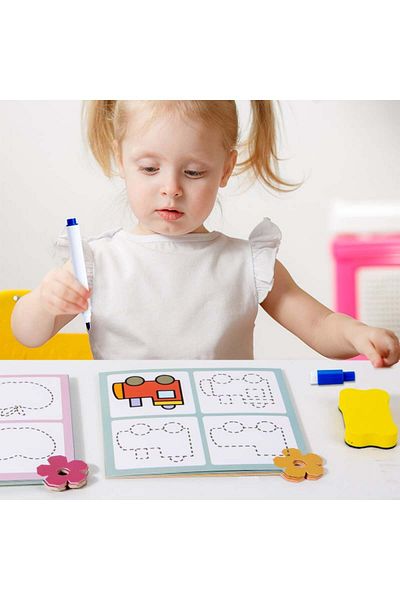 Jet Jucărie Montessori reutilizabilă - Joc educațional pentru concentrare și dezvoltare cognitivă