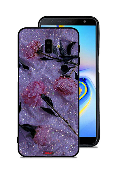 Tolwak Samsung Galaxy J6 Plus Protective Case Cover Glitter Roses