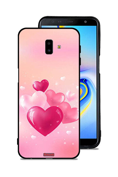 Tolwak Samsung Galaxy J6 Plus Protective Case Cover Beautiful Hearts Art