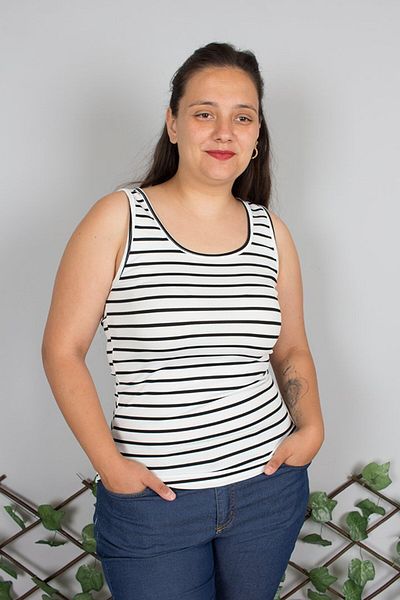 Truva XXL Plus Size Camisole Sleeveless Blouse – Size 46/56 Comfortable and Stylish Summer Blouse