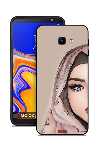 Tolwak غطاء حماية لهاتف Samsung Galaxy J4 Core بتصميم فتاة نصف وجه