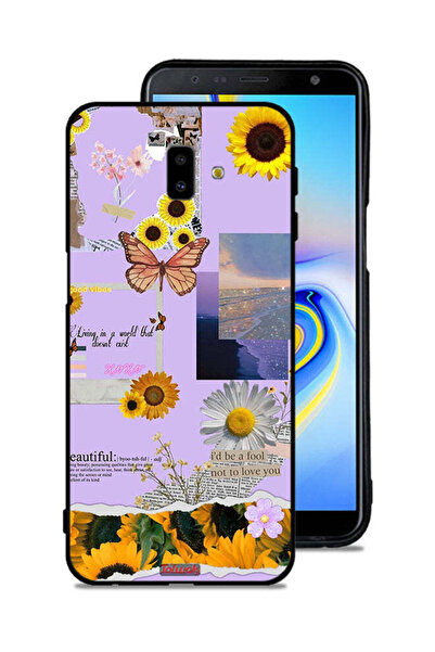 Tolwak Samsung Galaxy J6 Plus Protective Case Cover Beautiful Sunflower Stickers