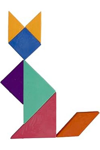 STOREMAX Ertemi Tangram Figured Eraser Set 7 Pieces Creative Intelligence Developing Puzzle