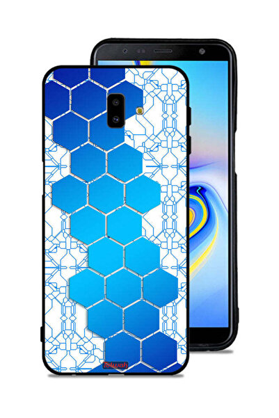 Tolwak غطاء حماية لهاتف سامسونج جالاكسي J6 بلس بأيقونات سداسية الشكل على شكل ...