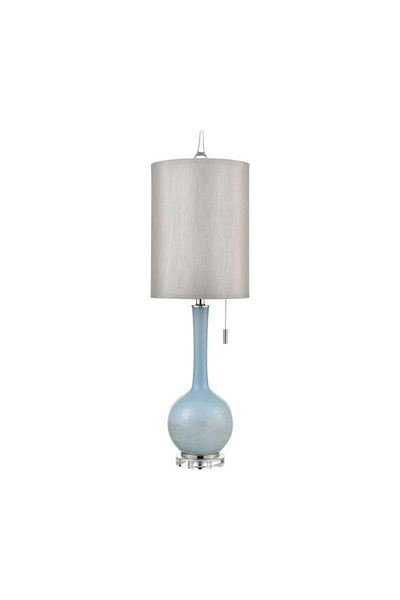 Siera Point lamp, light blue glass, E27, D4513