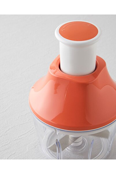 Mutfak Köşesi Ronda Practical Hand Rondo – Press Mechanism, Stainless Triple Blade, 700ml Chopper Rondo with Chamber