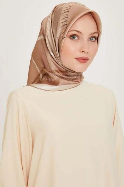Armine Μεταξωτό Φουλάρι 2025 Χειμώνας - 9206-85 Mink Twill