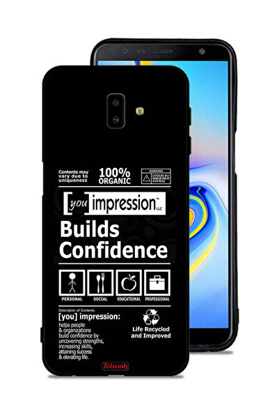 Tolwak غطاء حماية لهاتف Samsung Galaxy J6 Plus ملصق يعزز الثقة