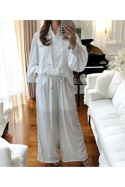 GLAMSI Women's Loose-Fit Cotton Suit – Comfort & Style