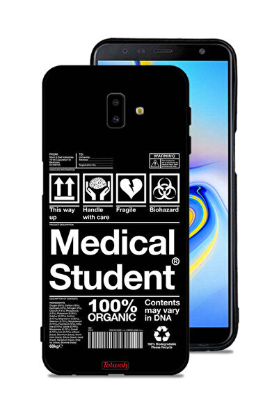 Tolwak غطاء حماية لهاتف Samsung Galaxy J6 Plus، ملصق طالب الطب