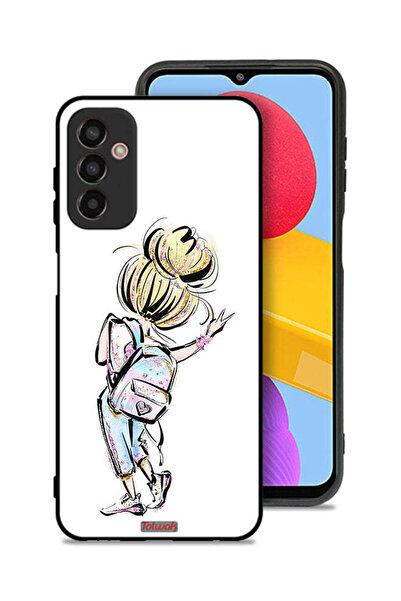 Tolwak غطاء حماية لهاتف سامسونج جالاكسي F13 بتصميم فتاة العودة إلى المدرسة