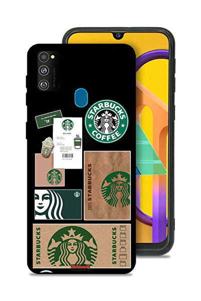 Tolwak غطاء حماية لهاتف سامسونج جالاكسي M30s، ملصق ستاربكس