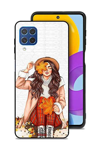 Tolwak غطاء حماية لهاتف سامسونج جالاكسي F62 يحمل صورة أوراق الخريف