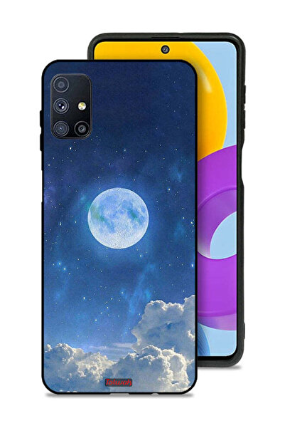 Tolwak Samsung Galaxy M51 Protective Case Cover Moon Clouds