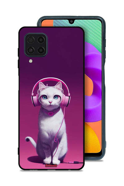 Tolwak Samsung Galaxy M32 4G Protective Case Cover Cute Kitten