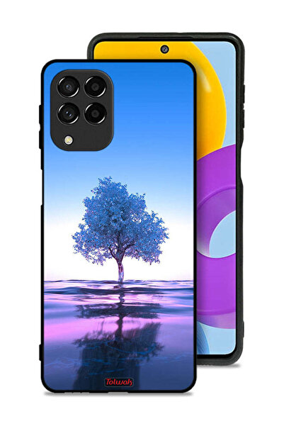 Tolwak غطاء حماية لهاتف سامسونج جالاكسي M53 بتصميم شجرة نيون وانعكاس مائي فني...