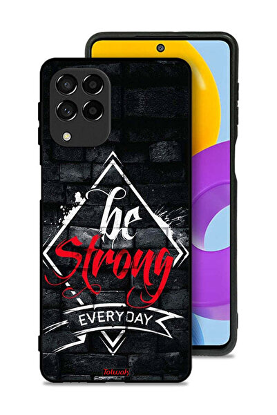 Tolwak Samsung Galaxy M53 Protective Case Cover Be Strong Every Day