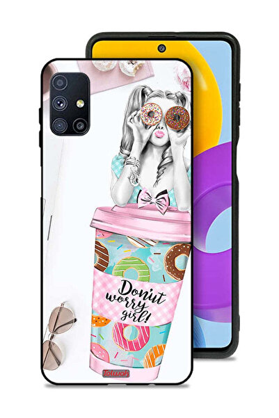 Tolwak غطاء حماية لهاتف سامسونج جالاكسي M51 - فتاة القلق دونات