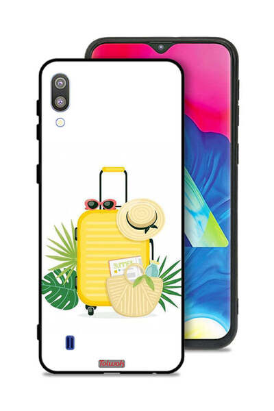 Tolwak غطاء حماية لهاتف Samsung Galaxy M10 بتصميم فني رقمي صيفي
