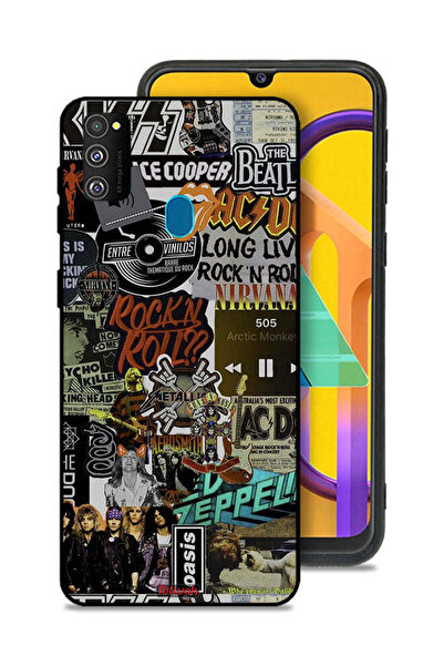 Tolwak غطاء حماية لهاتف سامسونج جالكسي M30s، تحيا موسيقى الروك آند رول