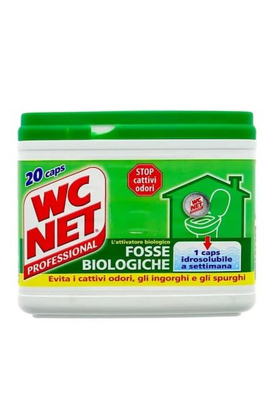 WC NET Set Capsule Hidrosolubile Septice Pentru Fose Biologice Wc Net 20 buc